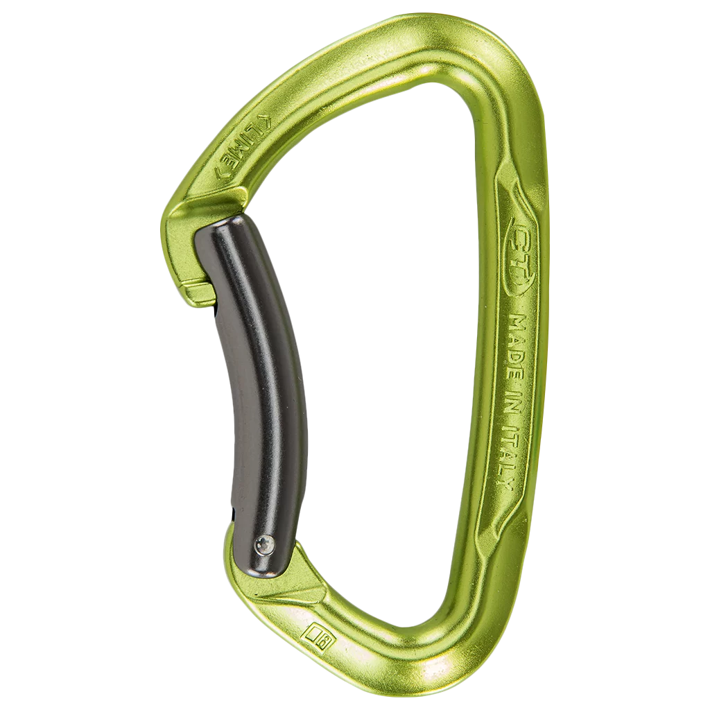 CT Lime Bent Gate Carabiner