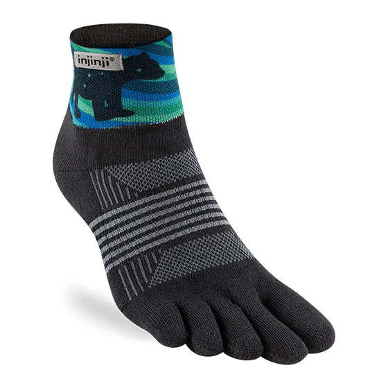 Injinji Trail Midweight Women's Specific Mini-Crew Socks - Alaska Collection