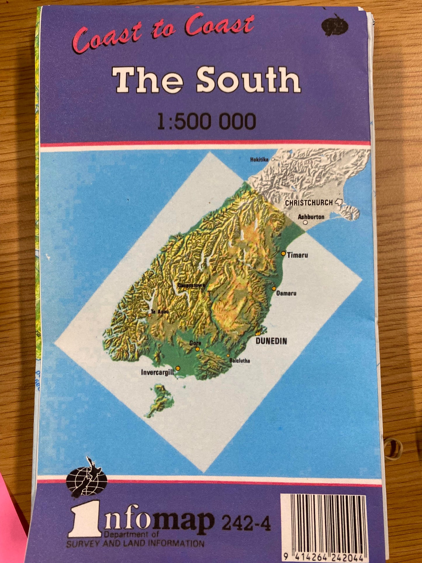 The South - South Island  1:500 000